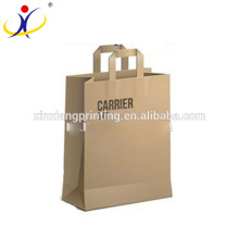 Luxo único vinho carry bag, papel carry bags 26 + 13.5x32 + 4 cm